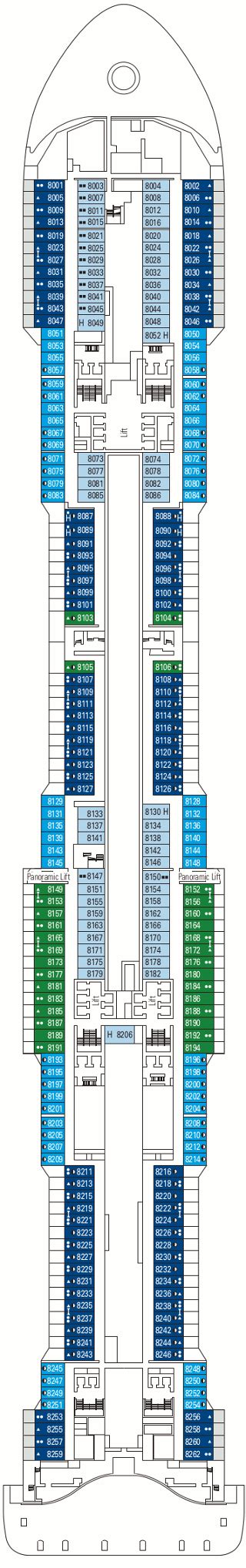 MSC Grandiosa Cruise Ship & Deck Plan 